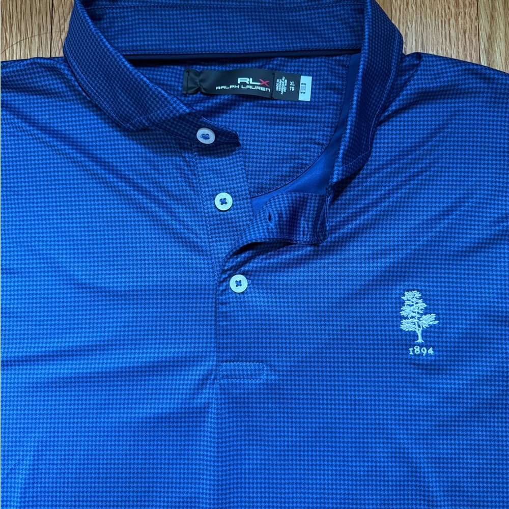 Men’s Polo by Ralph Lauren RLX Weston Golf Club Blue Polo - XL